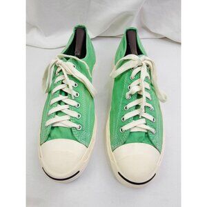 Converse Jack Purcell Size 13 Mens Or 14.5 Women Green Low Lace Fashion Sneakers